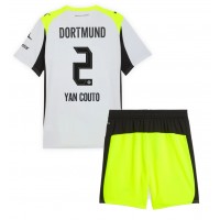 Borussia Dortmund Yan Couto #2 Vonkajší Detský futbalový dres 2025-26 Krátky Rukáv (+ trenírky)
